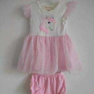 Btween unicorn tutu glitter  dress size 12 M